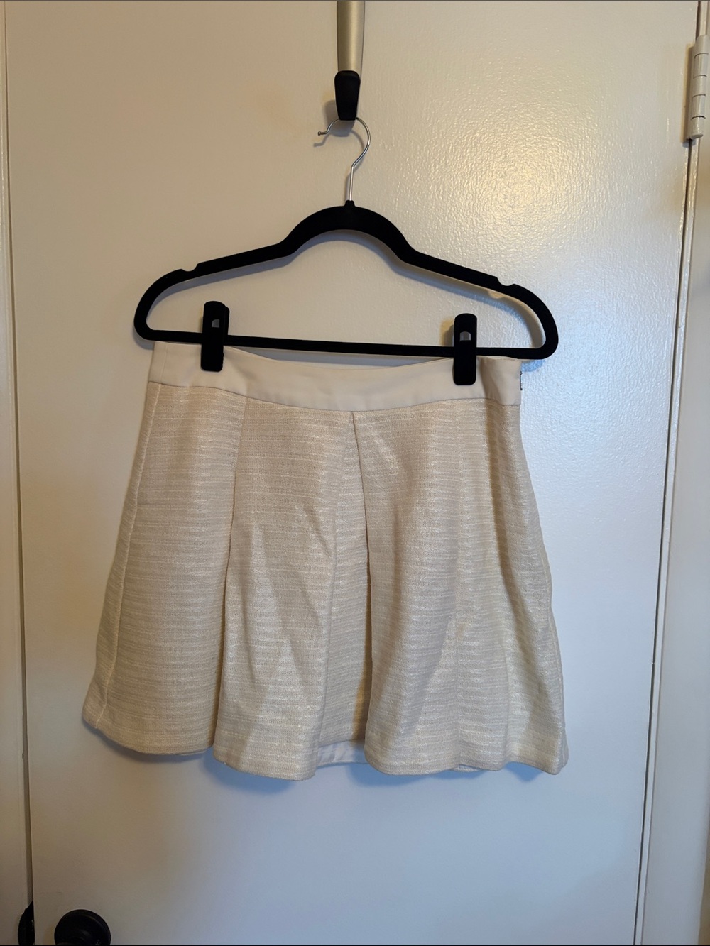 Trina Turk Cream Mini Skirt